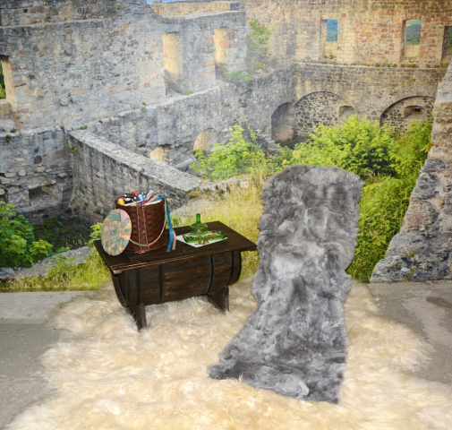 Exklusive Pelztafel Premium – Echtes Lammfell (55 x 150 cm) Silbergrau mit natürlichem Fellglanz